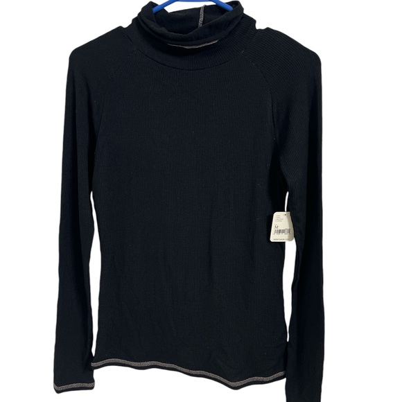 Free People Hi Hon Layering Top size Medium black - Picture 2 of 8